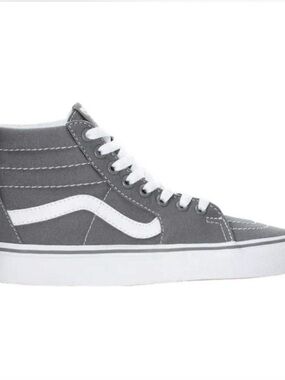 Vans Sk8-Hi Men’s Size 10.5 Gray/White Sneakers Skate Shoes High Top Lace Up